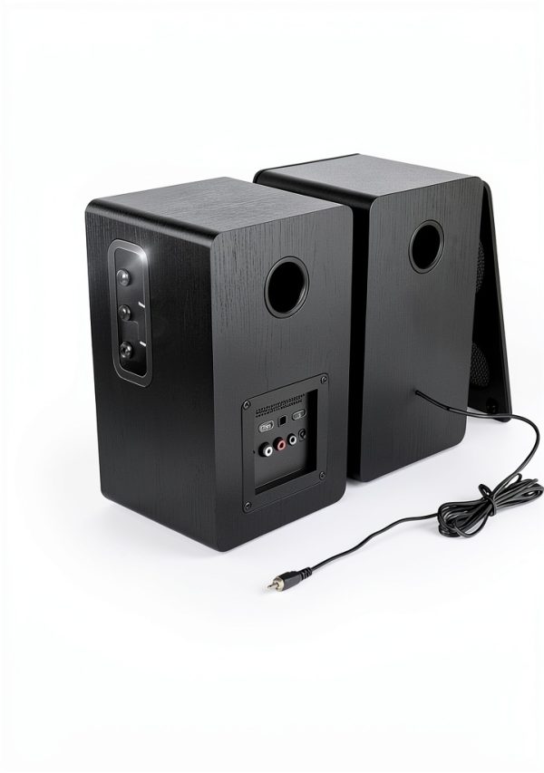 Orroplus Powered Bookshelf Speakers Wooden 2.0 Channel-5