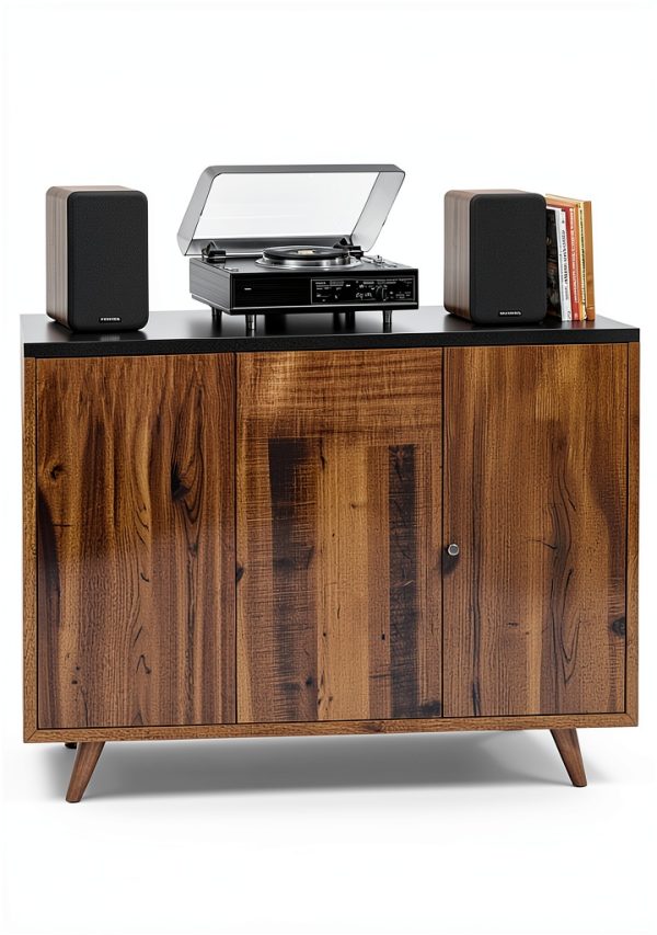 MEVOSTO Bookshelf Speakers Wood Brown 36W RMS-6