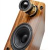 MEVOSTO Bookshelf Speakers Wood Brown 36W RMS-1