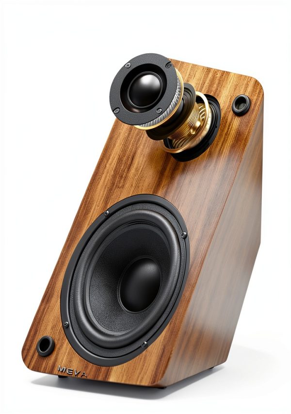 MEVOSTO Bookshelf Speakers Wood Brown 36W RMS-1
