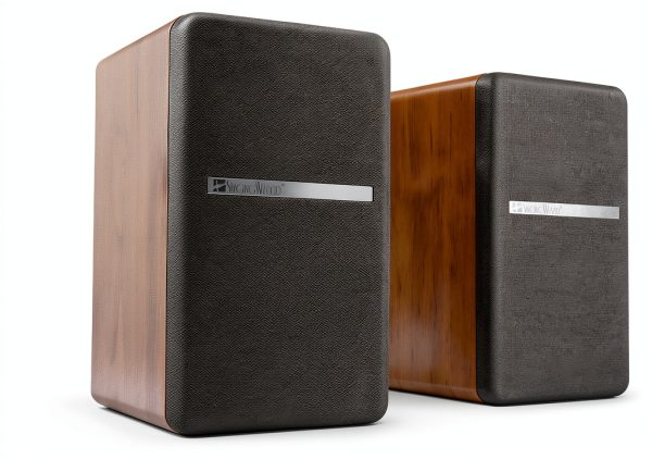 BT25-BW Bookshelf Speakers Bluetooth 5.3 Wood-2
