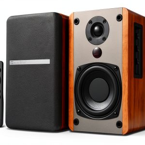 BT25-BW Bookshelf Speakers Bluetooth 5.3 Wood-0