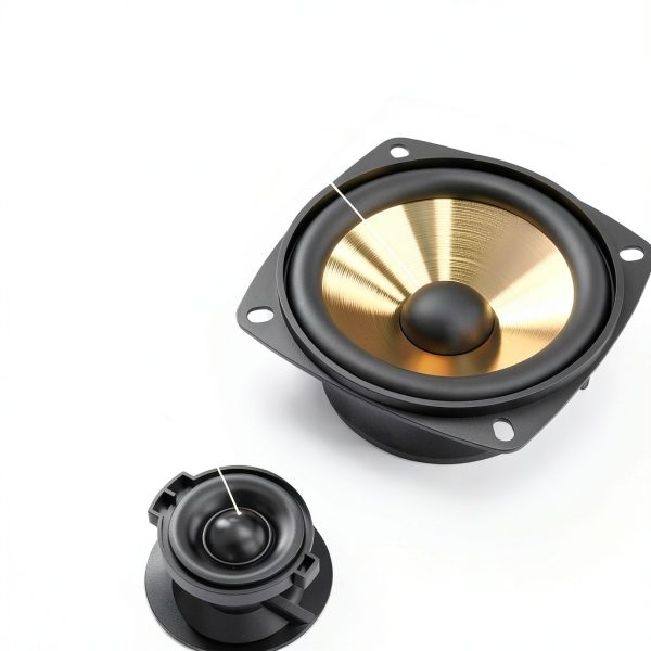 BESTISAN SR80 Bookshelf Speakers Wood Classic Design-1