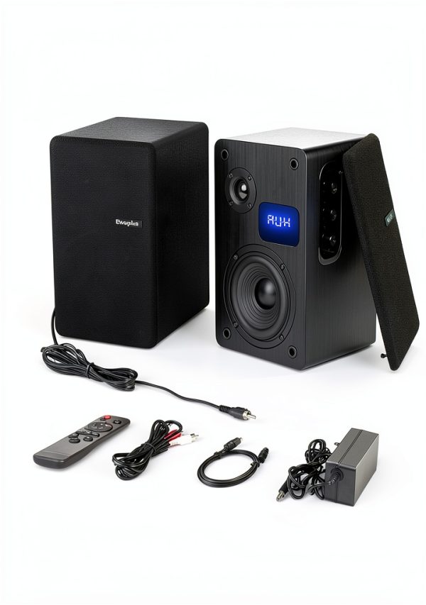 Orroplus Powered Bookshelf Speakers Wooden 2.0 Channel-6