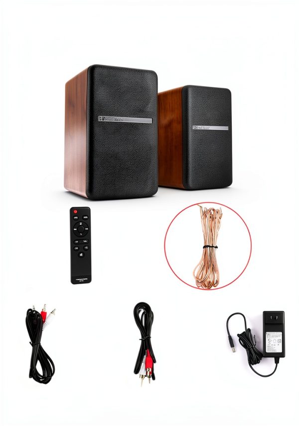 BT25-BW Bookshelf Speakers Bluetooth 5.3 Wood-7