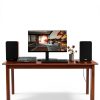 MEVOSTO Bookshelf Speakers Wood Brown 36W RMS-3