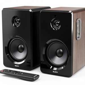 Majority D40 Bookshelf Speakers Wood-0