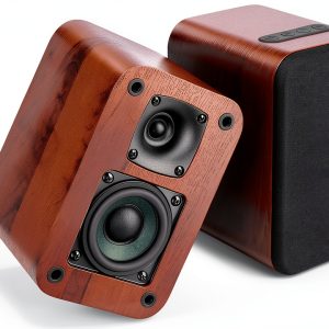 RIOWOIS Powered Bookshelf Speakers Active Bookshelf Speaker-0