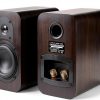 Micca Bookshelf Speakers Dark Walnut Design-1
