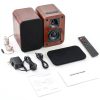 RIOWOIS Powered Bookshelf Speakers Active Bookshelf Speaker-6