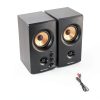 BESTISAN SR80 Bookshelf Speakers Wood Classic Design-5