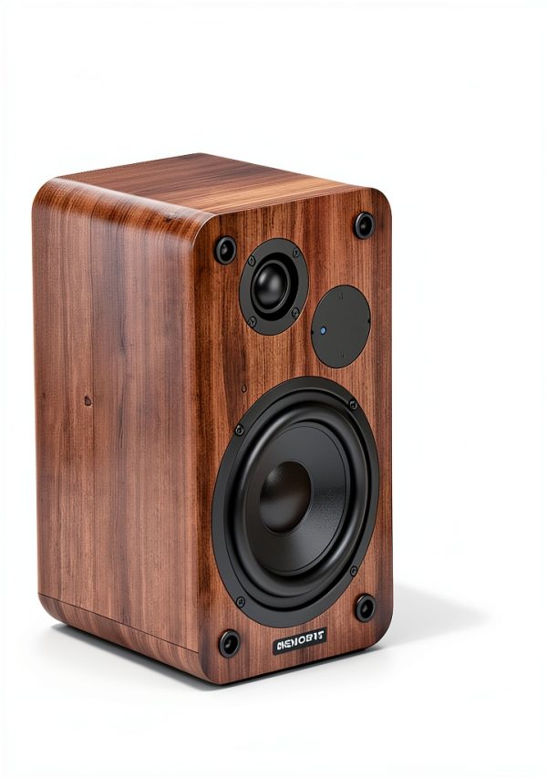 MEVOSTO Bookshelf Speakers Wood Brown 36W RMS-2