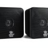 PCB4BK Bookshelf Speakers by - 4 Inch Plastic Black-0