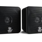 PCB4BK Bookshelf Speakers by - 4 Inch Plastic Black-0