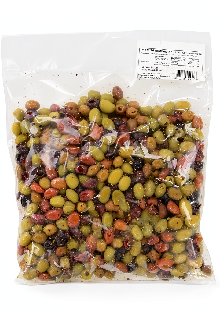 Kalamata olives served on a salad