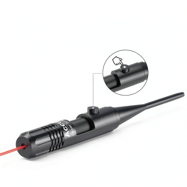 EZshoot Bore Sight Kit Red with Button Switch for .177 to 12GA-3