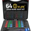 CVLIFE Green Laser Bore Sight Kit with 64 Caliber Adapters-0
