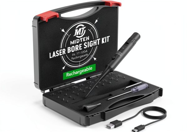 Laser Bore Sight Kit MidTen Green Laser Boresighter Rechargeable-0