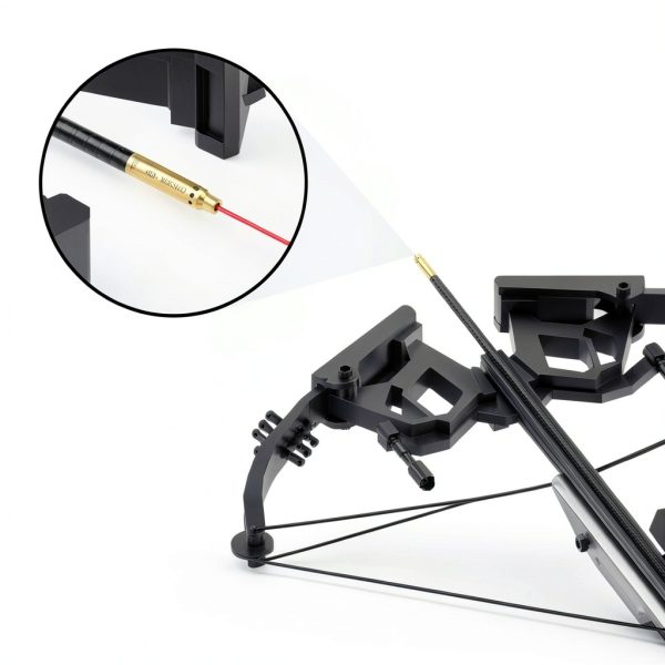 Tipfun Red Laser Crossbow Bore Sight Brass Bolt‑On 15‑100 yd-3