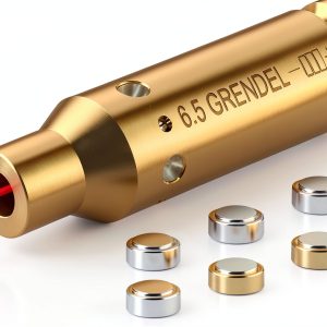 EZshoot 6.5 Grendel Laser Bore Sight with Brass Body and 6 Batteries-0