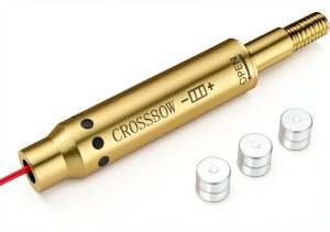 Tipfun Red Laser Crossbow Bore Sight Brass Bolt‑On 15‑100 yd-0