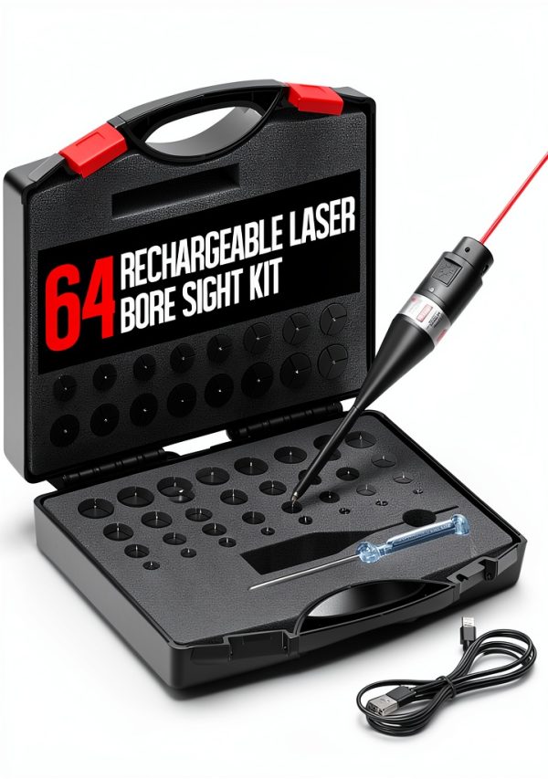 Feyachi FB3016 Red Laser Bore Sighter Kit with 64 Adapters-0