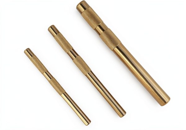 Brass Drift Punch Set 3-Piece XNManaWork Non-Marring 3/4-1/2-3/8-2