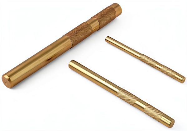 Brass Drift Punch Set 3-Piece XNManaWork Non-Marring 3/4-1/2-3/8-6