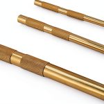 Brass Drift Punch Set 3-Piece XNManaWork Non-Marring 3/4-1/2-3/8-0
