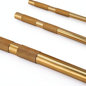 Brass Drift Punch Set 3-Piece XNManaWork Non-Marring 3/4-1/2-3/8-0
