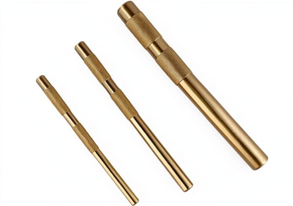 Brass Drift Punch Set 3-Piece XNManaWork Non-Marring 3/4-1/2-3/8-4