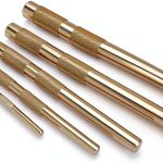 Jofynzo Hand Tool Brass Drift Punch Set 5-Piece 1/4-to-3/4-Inch Brass-0