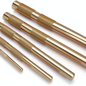 Jofynzo Hand Tool Brass Drift Punch Set 5-Piece 1/4-to-3/4-Inch Brass-0