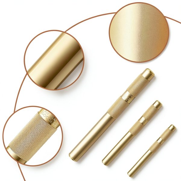 Funrous 3 Pcs Brass Drift Punch Set, 3/4, 1/2, 3/8 Inch, 25075 25076 25077 Brass Punch Tool Kit for Automotive, Machinery Repair-3