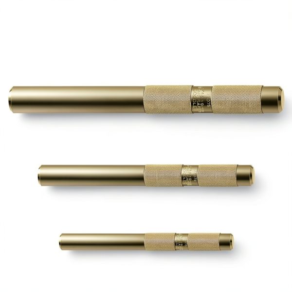 Funrous 3 Pcs Brass Drift Punch Set, 3/4, 1/2, 3/8 Inch, 25075 25076 25077 Brass Punch Tool Kit for Automotive, Machinery Repair-1