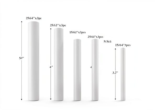 Supkiir 18Pcs Nylon Drift Punch Rod, 6 Sizes Front Sight Removal Punching Tool, Non-marring Non-sparking Nylon Rod-1