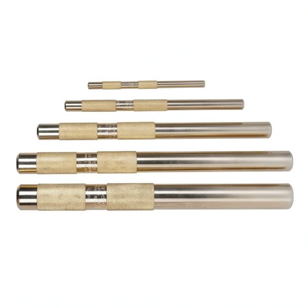 RANSOTO Brass Drift Punch Tool Set 5-Piece 1/4- to 3/4-Inch 67003-MAI-4