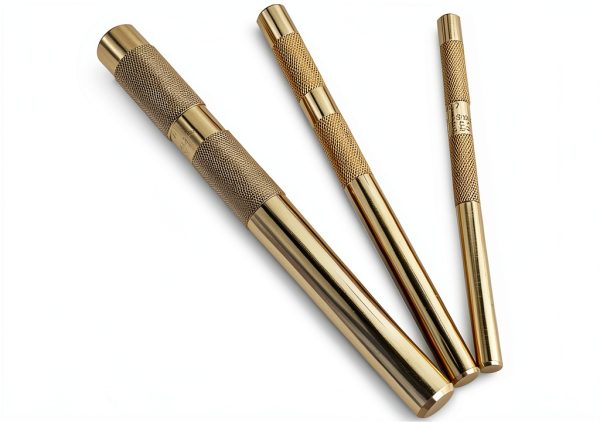 labwork 61360 3PCS Brass Drift Punch Set for Precision Hole Punching-4
