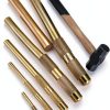 Brass Punch Set 5 Piece by CORRBPEN Orichalcum Brass Drift Punch Tools-2