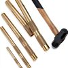 Brass Punch Set 5 Piece by CORRBPEN Orichalcum Brass Drift Punch Tools-1