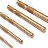5 Pack Brass Drift Punch Tool Set Replace 67003-MAI 045256670034, 1/4 Inch 3/8 Inch 1/2 Inch 5/8 Inch 3/4 Inch Brass Punch Set-0