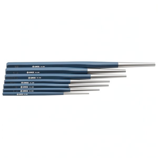 Groz 25809 Heavy Duty Drift Punch Set, 7pc with 1/8", 5/32", 3/16", 1/4", 5/16", 3/8" and 7/32"-3