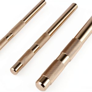 labwork 61360 3PCS Brass Drift Punch Set for Precision Hole Punching-0