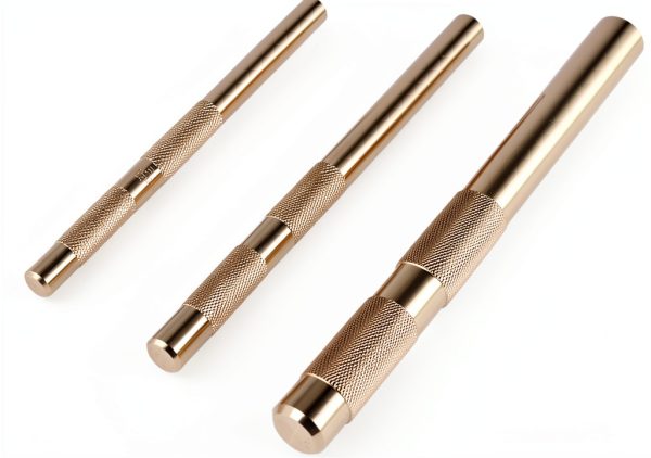 labwork 61360 3PCS Brass Drift Punch Set for Precision Hole Punching-0