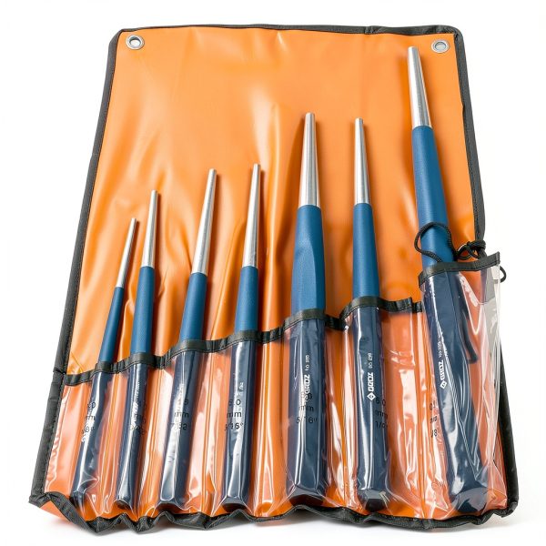 Groz 25809 Heavy Duty Drift Punch Set, 7pc with 1/8", 5/32", 3/16", 1/4", 5/16", 3/8" and 7/32"-1