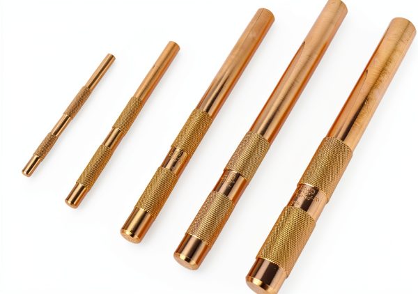 Brass Punch Set 5 Piece by CORRBPEN Orichalcum Brass Drift Punch Tools-6